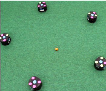 ロボカップ小型リーグ用サッカーロボット（愛知県立大学、スマッツ株式会社様）